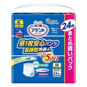 アテント 夜１枚安心パンツ Mサイズ 　 6袋 アテント 夜1枚安心パンツ はき心地すっきり 男女共用 Mサイズ 1パック
