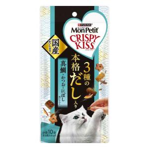 ネスレ日本 モンプチ クリスピーキッス 3種の本格だし入り 真鯛×かつお×にぼしだし入り 30g