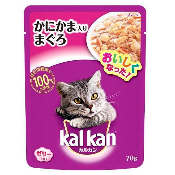 カルカン パウチ かにかま入りまぐろ ゼリー仕立て 70g 【32個セット】