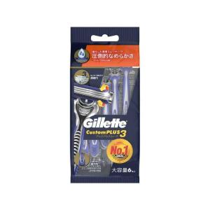 ジレット　セット売り P&G ジレット カスタムプラス3 プレミアムスムース 3本入 : サン