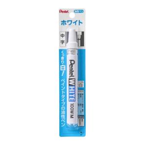 ぺんてる 油性ペン ホワイト 中字 白 ペイントタイプ X100W‐MD 1本