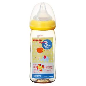 ピジョン 母乳実感哺乳びん プラスチック アニマル柄 240ml