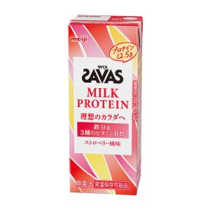 ◆明治　ザバス　ＭＩＬＫ　ＰＲＯＴＥＩＮ（ミルクプロテイン）　ストロベリー風味　２００ｍｌ