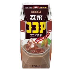 森永乳業 森永ココア 200ml 紙パック 24本入 : いわゆるソフトドリンク