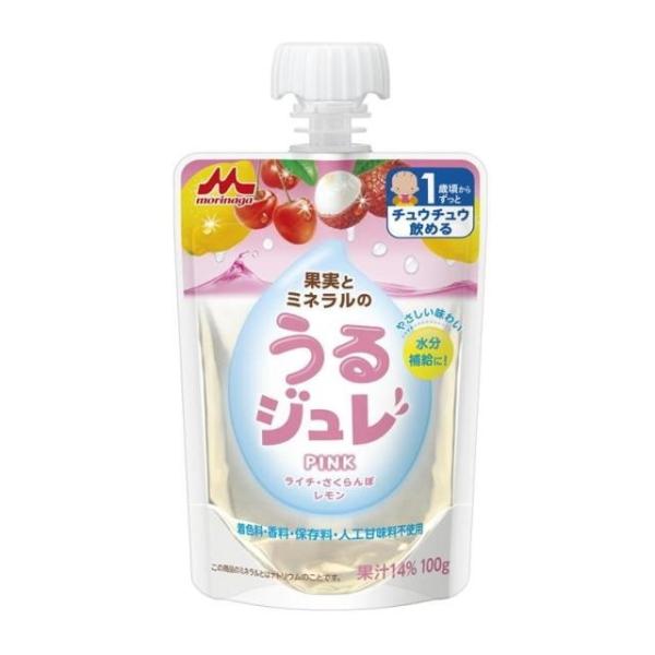 ◆森永乳業 うるジュレ PINK 100g（12ヶ月〜）【6個セット】