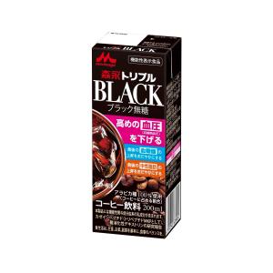 森永乳業 トリプルブラック 200ml 紙パック 48本 (24本入×2 まとめ買い