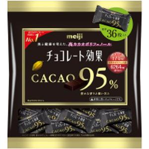 ◆明治 チョコレート効果カカオ95％大袋 180G【12個セット】★夏季限定クール便のみ。配送料300円込みのお値段です。