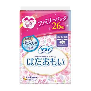 ユニチャーム ソフィはだおもい 特に多い昼用 26cm 羽つき 26枚【3個セット】｜sundrugec