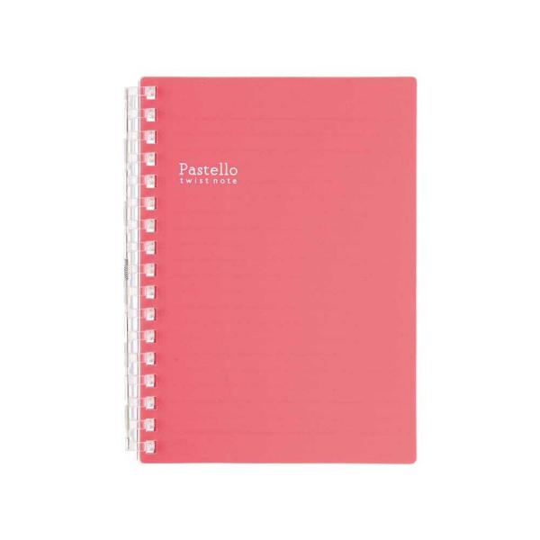 リヒトラブ Pastello ツイストノート A6 ルージュ 1冊30枚