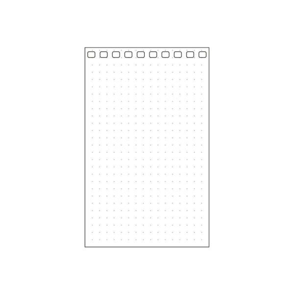 リヒトラブ オープンリングノート・ツイストノート＜適合リーフ・ドット方眼罫＞ メモLサイズ   40...