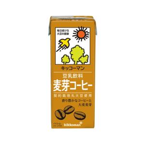 ◆キッコーマン 豆乳飲料 麦芽コーヒー 200ml【18本セット】｜sundrugec
