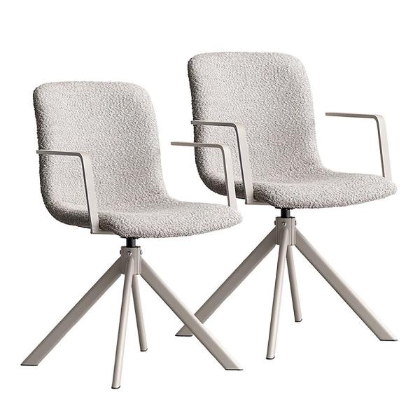 ダイニングチェア ステッド 2脚 CH-C5285-2 グレー 組立必要 【直送品】 返品・キャンセ...