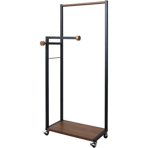 ハンガーラック Paren（パレン）HS-620R BK 組立必要【直送品】 返品・キャンセル・他商...