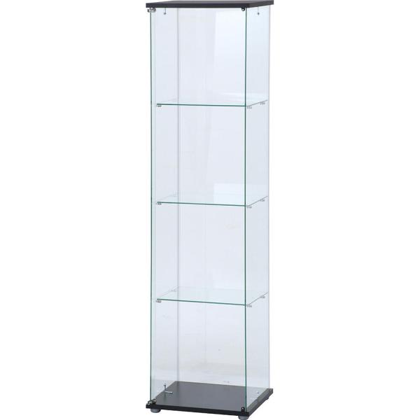 ガラスコレクションケース（クリア）4段 98880 【直送品】 返品・キャンセル・他商品と同時購入は...
