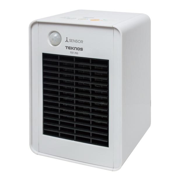 TST-708 ミニセラミックファンヒーター人感700W メーカー直送 ▼返品・キャンセル不可【他商...