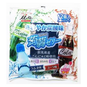 いいね。さわやか炭酸味 蒟蒻ゼリー 3種アソート 23gx12個