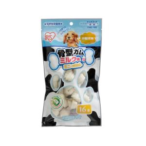 アイリスオーヤマ 骨型ガムミルク味ミニ 16本の商品画像