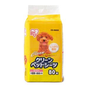 アイリスオーヤマ ペットシーツ ワイド 80枚 ES‐N80W