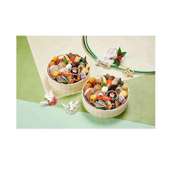 ◆京菜味のむら 花籠 二段 京おせち 1段×2組　1組当り31品目 メーカー直送 ▼返品・キャンセル...