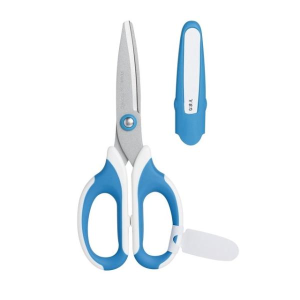 ソニック 学童はさみ メガサク 右手用 青