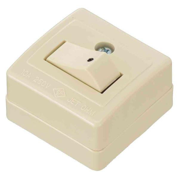 オーム電機 角型タンブラスイッチ片切 06-5390