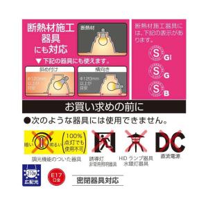 オーム電機 LED電球 小形 E17 60形相...の詳細画像2