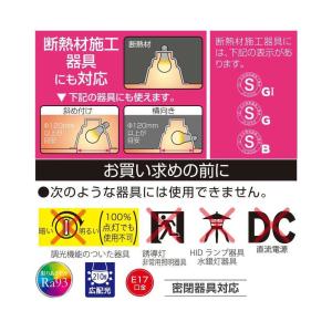 オーム電機 LED電球 小形 E17 60形相...の詳細画像3