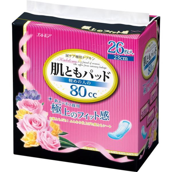 エルモア 肌ともパッド 軽めの人の80cc  26枚   【3個セット】