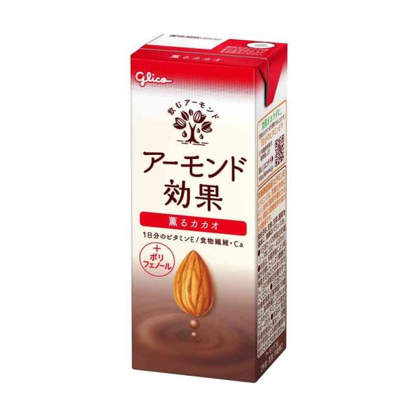 【ポイント10倍】◆江崎グリコ アーモンド効果 薫るカカオ 200ml【24個セット】