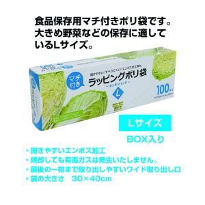 大日産業 ラッピングポリ袋 L 100枚入りの詳細画像1