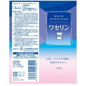 大洋製薬 ワセリンHGチューブ 60gの詳細画像2