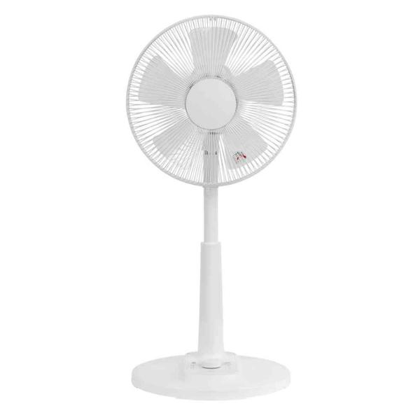 ゼピール ダイヤル式DCリビング扇風機 自動首振り 5枚羽根 ホワイト ZFL-D2C-W  1台