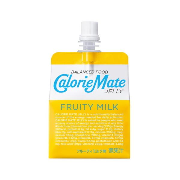 ◆大塚製薬 カロリーメイトゼリー フルーティミルク味 215g【6個セット】▽検品時開梱商品のため開...