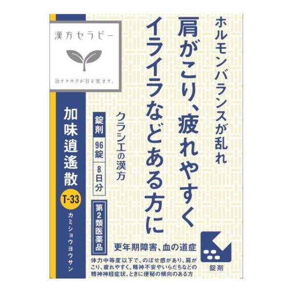 【第2類医薬品】クラシエ薬品 漢方セラピー 漢方加味逍遙散料エキス錠（カミショウヨウサン） 96錠