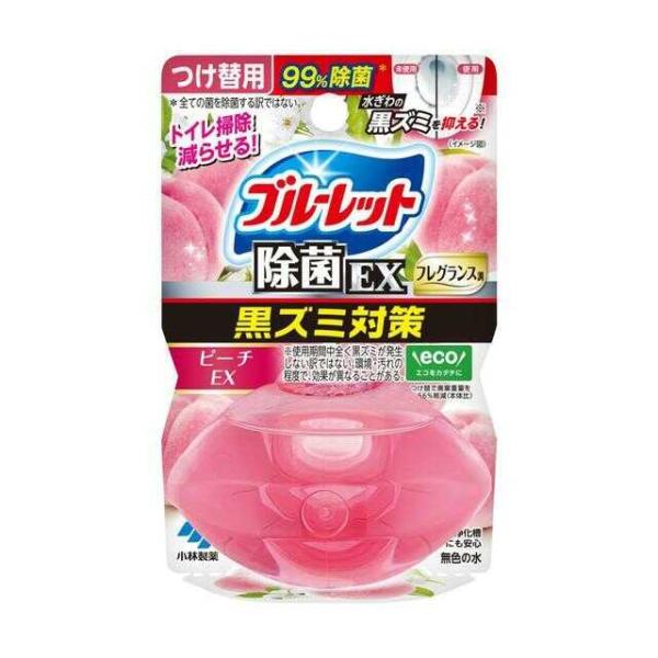 小林製薬 液体ブルーレットおくだけ除菌EXフレグランスつけ替用 ピーチEXの香り 67ml   【3...