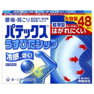 【第3類医薬品】パテックスうすぴたシップ 48枚 【セルフメディケーション税制対象】｜sundrugec