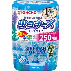 大日本除虫菊 金鳥 虫コナーズ ビーズ250日  シベリアンフォレストの香り 360g｜sundrugec