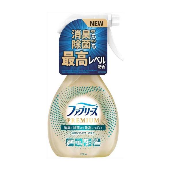 P＆G ファブリーズ 消臭スプレー 布用 PREMIUM 清潔なランドリー 本体 370ml