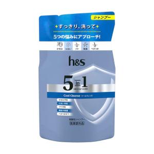 【医薬部外品】h＆s（エイチアンドエス）5in1クールクレンズシャンプー詰め替え 290g｜sundrugec