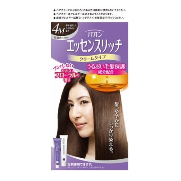 【医薬部外品】パオン エッセンスリッチ クリームタイプ 4M 赤みを抑えたやや明るい栗色 40g＋4...