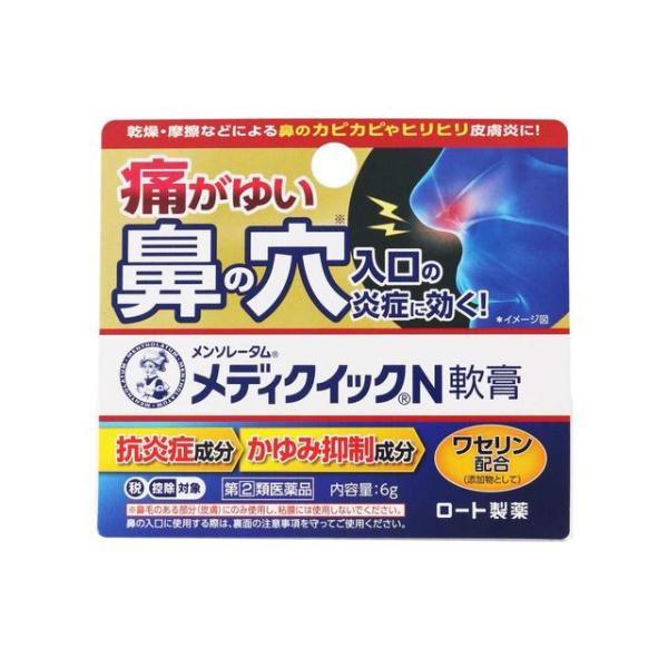 【指定第2類医薬品】ロート製薬 メンソレータム メディクイックN 軟膏 6g【セルフメディケーション...