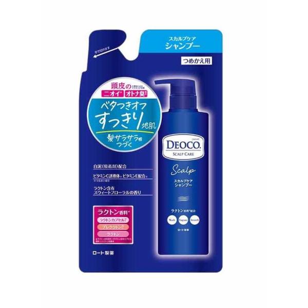 【ポイント12倍】ロート製薬 デオコ スカルプケアシャンプー つめかえ用 370ml