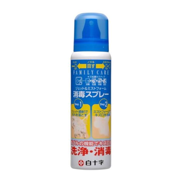 【指定医薬部外品】白十字 ジェット＆ミストフォーム 消毒スプレー 100ml