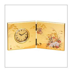 屏風時計みやび　高品質の金沢箔を贅沢に用いた、上品で華やかな逸品｜sundry123