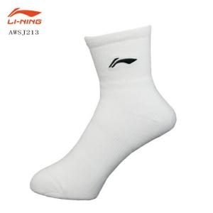 LI-NING AWSJ213 ハーフソックス(22-24cm/25-28cm/28-30cm) バドミントンソックス リーニン【メール便可】