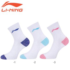 LI-NING AWSP222 スポーツソックス(レディース) バドミントンソックス リーニン【メール便可】｜sunfastsports