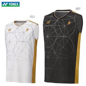 YONEX 10333 メンズゲームシャツ(ノースリーブ) ウェア(メンズ) バドミントン・テニス ヨネックス【日本バドミントン協会審査合格品/メール便可】｜sunfastsports