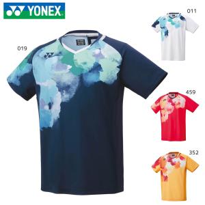 YONEX 10508 メンズゲームシャツ(フィットスタイル) バドミントンウェア(ユニ/メンズ) ヨネックス 2023FW【日本バドミントン協会審査合格品/メール便可】｜sunfastsports