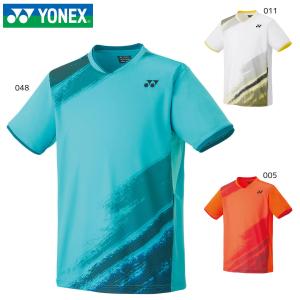 YONEX 10541 ユニゲームシャツ(フィットスタイル) バドミントンウェア(ユニ/メンズ) ヨネックス 2023FW【日本バドミントン協会審査合格品/メール便可】｜sunfastsports