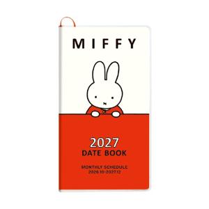 2027年度ダイアリー 10月始まり ミッフィー スリムマンスリー 縦長 赤 27-05BD-2R ...